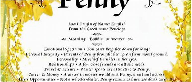 Origin of name penny